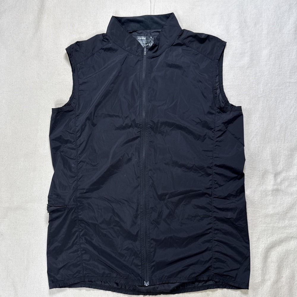 Mission Workshop Interval Cycling Vest Black Sz XL Pocket Zipper Broken